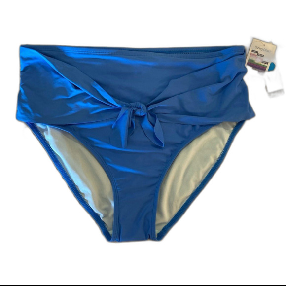 NEW Time and Tru Bikini  Bottoms Size Medium 8-10  High Waist (top available) - Picture 1 of 9
